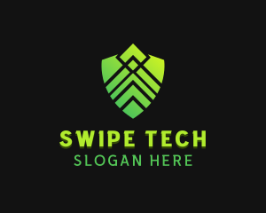 Shield Technology Security logo design