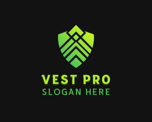 Shield Technology Security logo design