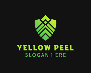 Shield Technology Security logo design