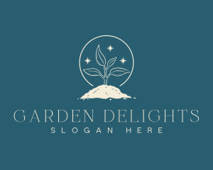 Seedling Plant Farm logo design