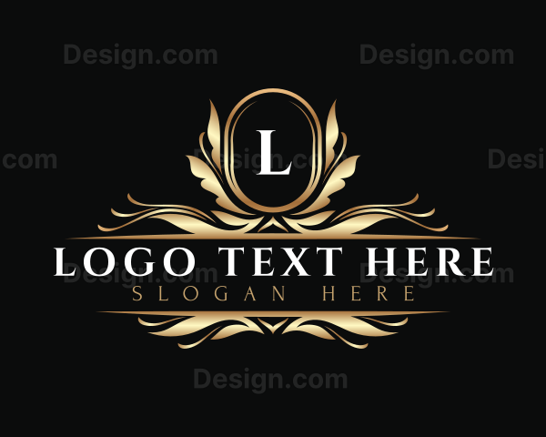 Floral Decorative Crest Logo