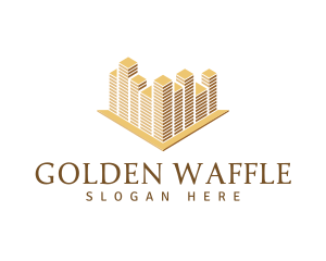 Golden Building Architecture logo design