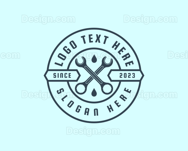 Plumber Wrench Handyman Logo