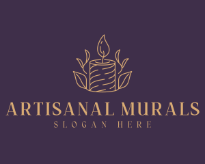 Aromatherapy Organic Candle logo design