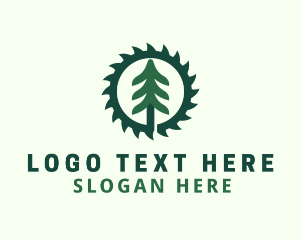 Pine Tree logo example 4