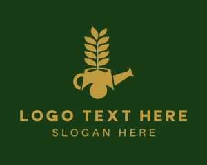 Golden Watering Can logo