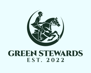 Green Horse Racer logo design