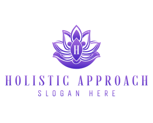 Yoga Holistic Lotus logo