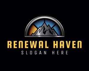 Mountain Travel Gauge logo design