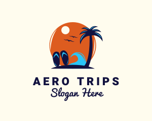 Island Beach Trip logo design