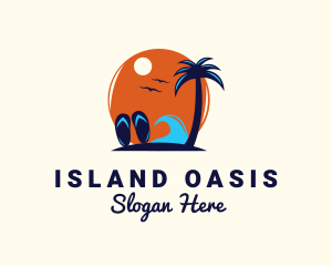 Island Beach Trip logo design