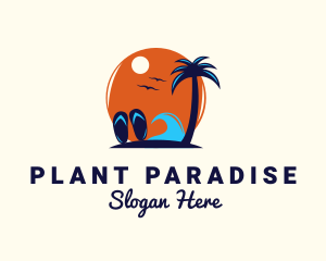 Island Beach Trip logo design