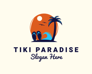 Island Beach Trip logo design