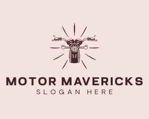 Biker Motorcycle Rider logo design