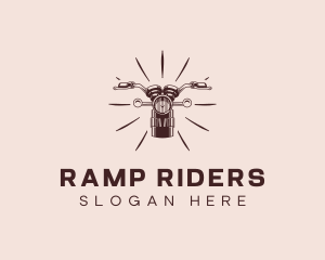 Biker Motorcycle Rider logo design