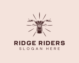 Biker Motorcycle Rider logo design