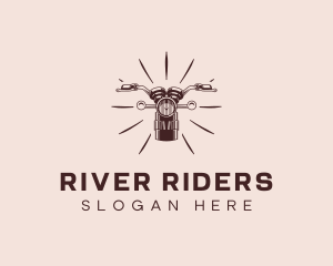 Biker Motorcycle Rider logo design