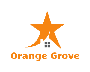 Orange Star House logo design