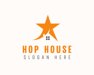 Orange Star House logo design