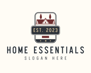 Real Estate Home Roofing  logo design