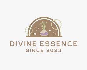 Incense Essential Oil Aroma  logo design