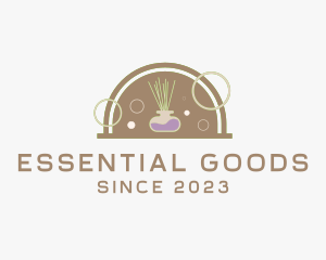 Incense Essential Oil Aroma  logo design