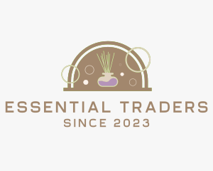 Incense Essential Oil Aroma  logo design