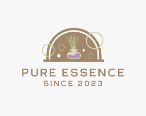 Incense Essential Oil Aroma  logo design