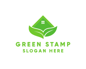 Green House Leaves logo design