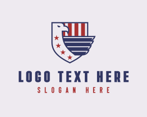 Eagle - Eagle Veteran Shield logo design