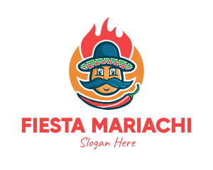 Spicy Chili Mexican logo design