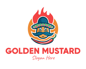 Spicy Chili Mexican logo design