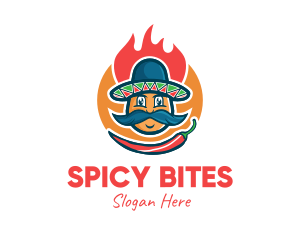 Spicy Chili Mexican logo design