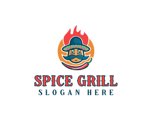 Spicy Chili Mexican logo design