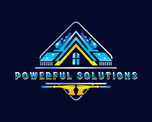 Power Washer Housekeeping logo design