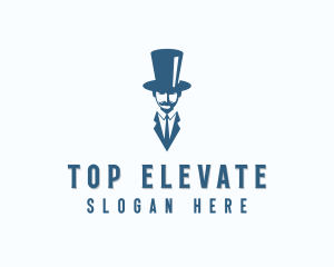 Fashion Top Hat Gentleman logo design