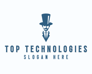 Fashion Top Hat Gentleman logo