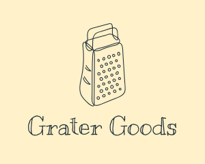 Cheese Grater Line Art  logo