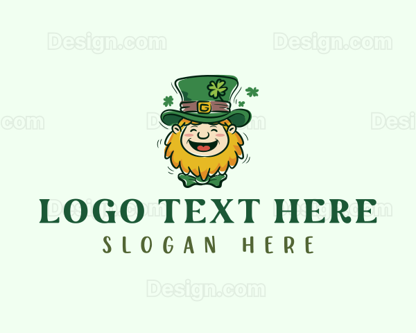 Shamrock Irish Leprechaun Logo