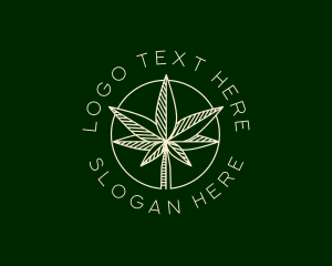 Organic Marijuana Cannabis logo