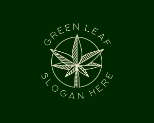 Organic Marijuana Cannabis logo