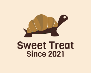 Turtle Croissant Bread logo design