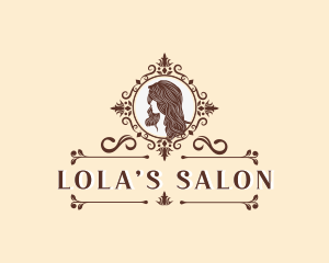 Woman Portrait Salon logo design