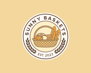 Bakery Bread Pastry Basket  logo design