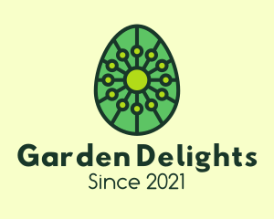 Organic  Plant Egg logo design