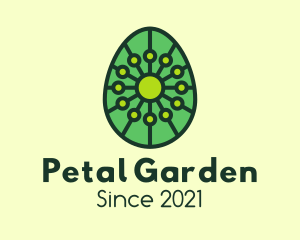 Organic  Plant Egg logo design