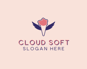 Ice Cream Wings  logo design