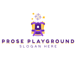 Castle Bounce Playground logo design