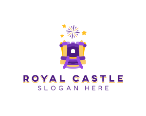 Castle Bounce Playground logo design