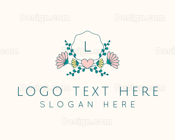 Floral Wreath Ornament Logo